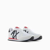 Armani Exchange Men’s Sneakers ECO-SUEDE OP White+Black